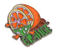 YARNOW Broche Ligero y Decorativo Naranja para Mochilas y Camisas de Solapa de Aleación Diseño de Fruta Caricaturesca Día Camisa