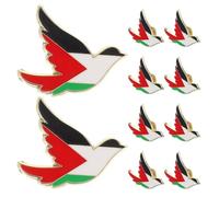 YARNOW Broches Esmaltados Bandera de 10 Piezas Broche de Metal y Ligero Tamaño Mediano para Mochilas Chaquetas y Accesorios de Viaje Internacional
