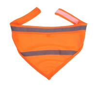 YARNOW Bufanda Reflectante para Mascotas de Alta Visibilidad Pañuelo Triangular con Cierre Mágico Accesorio Seguro para Perro Actividades Nocturnas Aire Talla Color Naranja Fluorescente