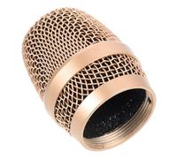 YARNOW cabeza de micrófono reemplazo de cabeza de bola para micrófono rejilla metalica para micro rejilla metalica microfono micrófono de cabeza de metal accesorio de micrófono Dorado
