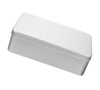 YARNOW Caja de Hojalata Esmerilada para Galletas Tapa Caja Rectangular 180X110X55 MM Envase para Pastelería y Tiramisú Lata Pequeña Reutilizable para Dulces y Regalos Adecuado para