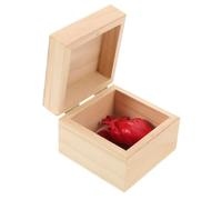 YARNOW Caja de Madera Artesanal con Corazón Falso Sangriento para Halloween, Decoración Única y Versátil para Reuniones de Amigos y Decoración del Hogar