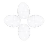 YARNOW Cajas de Obsequio para Dulces Huevo Pascua 4 Piezas Plástico Transparente Tamaño Grande 9x12 Cm Decoración Fiesta Manualidades Bodas Baby Shower