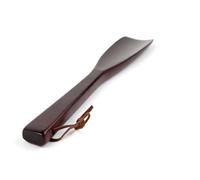 YARNOW Calzador de Madera Rojo Mango Antideslizante para Hombres Mujeres y Personas Mayores Alivio de Dolor Lumbar y Rodillas Ligero Correa Colgante para Hogar Oficina y Viaje