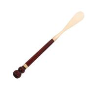 YARNOW Calzador de Madera y Latón de 35 Cm Mango Largo, Diseño Elegante y Minimalista, Resistente al Desgaste, Adecuado para Personas Mayores y Hombres