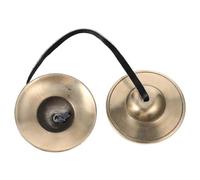 YARNOW Campanas De Platillo Tinsha Instrumento De Percusión Manual Campana De Yoga Para Meditación Platillos De Mano De Material Metálico Para Práctica Mindfulness