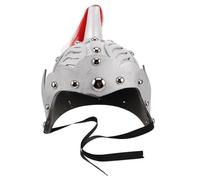 YARNOW Casco del Caballero Infantil Accesorios de Disfraz de Vikingo Sombreros Vikingos Barba vikinga Accesorios de Caballero Disfraz de ejército para Espuma Silver