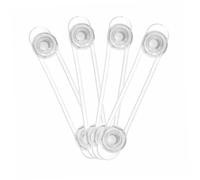 YARNOW Cerraduras De Seguridad Para Bebés 8 Piezas Cierre Flexible a Prueba De Niños Adhesivas Transparentes Para Armarios y Frigoríficos Protección Infantil 16.5cm Multiusos