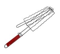 YARNOW Cesta para Parrilla de Carbón Acero al Carbono para Salchichas y Perritos Calientes, Rejilla de Malla para Asar Carne, Soporte para Barbacoa al Aire Libre, Accesorio de Cocina