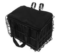 YARNOW Cesta Plegable para Bicicleta de Montaña Negra 1 Pieza 1300 Bolsa Interior Extraíble y Portaequipajes Trasero para Transporte Urbano y Ciclismo Adulto