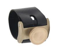 YARNOW clip de cabeza de saxofón clip de boquilla de saxo Cierre desmontable accesorios acolchado saxo alto saxofón Alto Sax Saxophone Pad Saver sordina de saxofón para saxo alto PU Negro