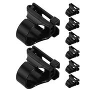 YARNOW Clips de Snorkel para de Buceo 8 Piezas Color Negro Sujetador de Correa Resistente de Plástico Hebillas de Conector de Liberación Rápida para Equipo de Buceo Accesorios para