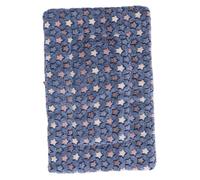 YARNOW Colchoneta para Mascotas Acolchada y Transpirable Cama para Perros y Gatos Almohadilla de Franela Gruesa para Invierno Azul con Estrellas
