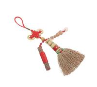 YARNOW Colgante de Escoba Pequeña para Cuna de Amuleto de Feng Shui Nudo Chino Vintage Escoba de Protección para Recién Nacidos