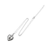 YARNOW Collar de urna Colgante de urna encantos urnas Soporte para Cenizas de Hueso de Mascota Cadenas para Perros Collar de Cenizas de Cachorro Collar Multiusos Acero Titanio Silver