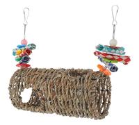YARNOW Columpio para Loros y periquitos Hecho de Paja Durable, Accesorio para Jaula con diseño Simple, Ideal para Mascotas en Ambiente doméstico