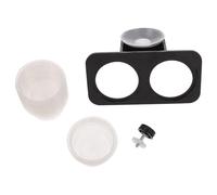 YARNOW Comedero para Reptiles Taza Doble Plato para Lombrices a Prueba de Escapes Material Estable Ventosa Adecuado para Geckos y Mascotas Pequeñas Fácil Limpieza y Cambio de Cuencos