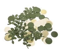 YARNOW Confeti de Mesa Redondo Verde de Papel para Bodas y Fiestas de San Valentín, Decoración Artesanal Elegante y Romántica para Eventos Obsequios
