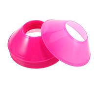YARNOW Conos de Entrenamiento de Fútbol Mini 125 CM 20 Piezas Rosa Fucsia Discos de Agilidad de Polietileno para Ejercicios de Velocidad y Coordinación en Fútbol y Fitness