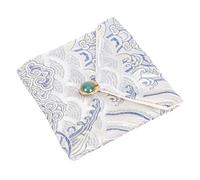 YARNOW Consejos De Bordado Bolsa De Algodón Para Guardar Joyas Estuche Para Reloj y Collar Contenedor Portátil Para Joyas Para Viaje y Almacenamiento De Recuerdos De Fiesta