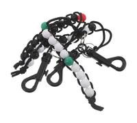 YARNOW Contador de Puntuación de Golpes de Golf 3 Piezas con Clip Portátil para Árbitros y Jugadores Colores Rojo Verde Negro Accesorios para Bolsa de Palos de Golf Fácil Uso