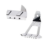 YARNOW Cordal de Guitarra Jazz Metálico Plateado Diseño Cuadrado y Tornillos Incluidos, Repuesto para Puente de Guitarra Jazz Archtop Fácil de Instalar