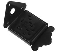 YARNOW Cordal Triangular para Mandolina de 8 Cuerdas en Cromo Negro con Tapa Removible y Diseño Decorativo de Flores para Cambios Rápidos de Cuerdas