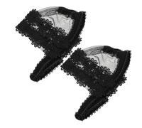 YARNOW Correa Ajustable para Tacones Altos Mujer Antideslizante y Desmontable Sujetador de Zapatos con Encaje Negro para Evitar Caída y Fatiga Cómodo y Duradero