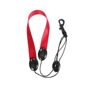 YARNOW Correa de cuello de halter de saxofón acollador clarinete saxófono saxofón tenor correas del arnés del hombro del saxo correa ajustable para el cuello del saxofón plastico abs rojo