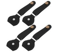 YARNOW Correa para Clavijero de Guitarra Acústica y Eléctrica Negra 4 Piezas con Estuche para Púas Portátil Accesorios para Correas de Guitarra Apta para Ukelele y Mandolina Práctica