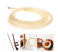 YARNOW Crin Natural Para Arco De Violín 3/4 Blanca, Pelo De Caballo Para Reemplazo De Cerdas, Accesorio Práctico Para Partes y Suministro De Violines, Adecuado Para Interpretación Profesional