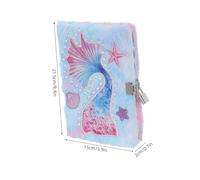 YARNOW Cuaderno con Cierre de Sirena de Felpa A5 para Niñas, Diseño y Bloqueable, Adecuado para Obsequio en Aula y Escritura Creativa
