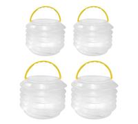YARNOW Cubeta Plegable de Plástico para Limpieza de Pinceles, 4 Unidades, Cubo de Lavado de Cepillos Portátil Adecuado para Pintura Acuarela y Viaje Color Aleatorio
