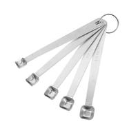 YARNOW Cucharas Medidoras Cuadradas Agujero para Colgar Juego de 5 de Acero Inoxidable Utensilios Multifuncionales para Hornear y Cocinar en Cocina