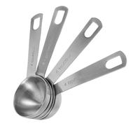 YARNOW Cucharas Medidoras de Acero Inoxidable 4 Piezas de 20 Ml para Ingredientes Secos y Líquidos, Utensilios Compactos para Cocina Doméstica y Repostería