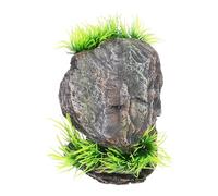 YARNOW Cueva Práctica para Reptiles de Resina Plataforma para Tomar el Sol, Escondite Resistente para Tortugas en Tanque de Reptiles Moderno y Minimalista
