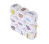 YARNOW Dados de Cuentos para Niños 9 Piezas Cubos de Aprendizaje Coloridos Accesorios Didácticos la Creatividad para Juegos Casa y Fiesta