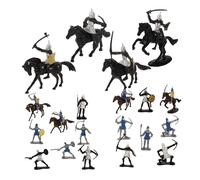 YARNOW de Caballero Caballo Miniaturas de Soldados Figuras de Personas para Juegos de rol Decoración de Set de 10 Piezas