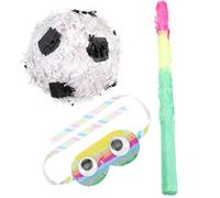 YARNOW de Fútbol Hecha de Papel para Fiesta de Cumpleaños con Palo y Venda Creativa y Juguete Divertido para Entretenimiento Infantil