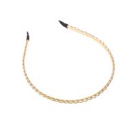 YARNOW Diadema de Cadena de Metal Fina Antideslizante para Novias Accesorios Vintage Dorados Cabello Mujer Uso Bodas y Cumpleaños