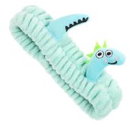 YARNOW Diadema de Dibujos Animados para Mujer Diademas Divertidas Banda Flexible para Maquillaje Limpieza Facial Estilo Dinosaurio Verde Lima