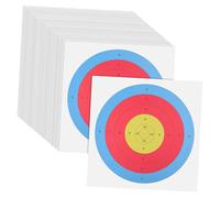 YARNOW Dianas de Papel para Tiro 40x40 Cm Media Luna 50 Unidades Papel Resistente Reutilizable Práctica al Aire Libre y Patio para Arqueros