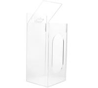 YARNOW Dispensador de guantes de montaje en pared, caja de almacenamiento para guantes de acrilico, con orificios de montaje y facil de sacar los articulos, para areas de trabajo