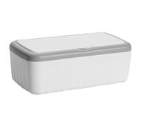 YARNOW Dispensador de toallitas de gran capacidad, rectangular, plástico PP con diseño sellado y fácil dispensación, soporte creativo y elegante para uso doméstico y oficina