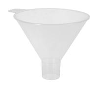 YARNOW Embudo científico de plástico transparente con fondo plano para adición de reactivos en polvo, embudo de laboratorio para ciencia experimentos, 4,84 x 4,13 x 3,54 pulgadas