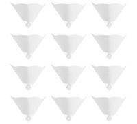 YARNOW Embudo de Papel Desechable para Impresora 3d Filtro de Resina la Luz, Material Papel Blanco, Forma Cónica y Paquete de 30 Piezas para Filtración Eficaz