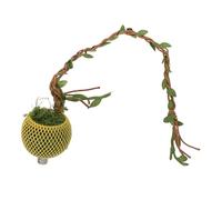 YARNOW Escondite de araña con Puente de Cuerda - Nido para araña saltadora - Cueva magnética para Reptiles, decoración para tarántulas, gecos o Ranas, recinto arbóreo, Color 2