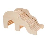 YARNOW Escondite De Elefantes Nido De Madera para Mascotas Juguete De Escondite Forma De Elefante Casa De Escalera De Madera para Hámster Casa para Dormir para Hámster