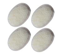 YARNOW Esponja de Ducha de Lufa Natural 4 Piezas 10X145 CM Exfoliante Corporal Biodegradable para Spa Viaje y Uso Doméstico Paño Exfoliante Vegetal para Limpieza Profunda y