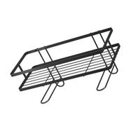 YARNOW Estante de Almacenamiento para Inodoro, Estantería sobre Inodoro, Negro, de Hierro, Gran Capacidad, Guardarraíl Alto E, para Depósito de Cisterna y Baño